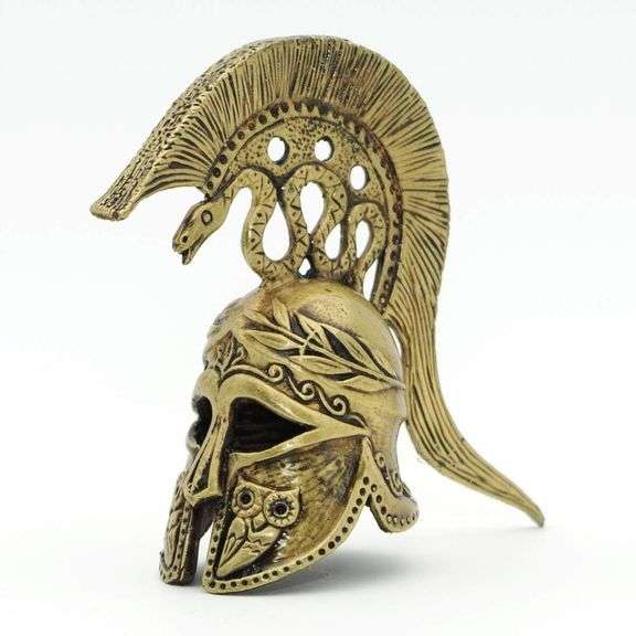 Handmade Bronze Greek Athenian Helmet