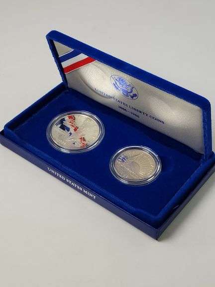 1986-S Set Statue of Liberty, 2 Coins PR