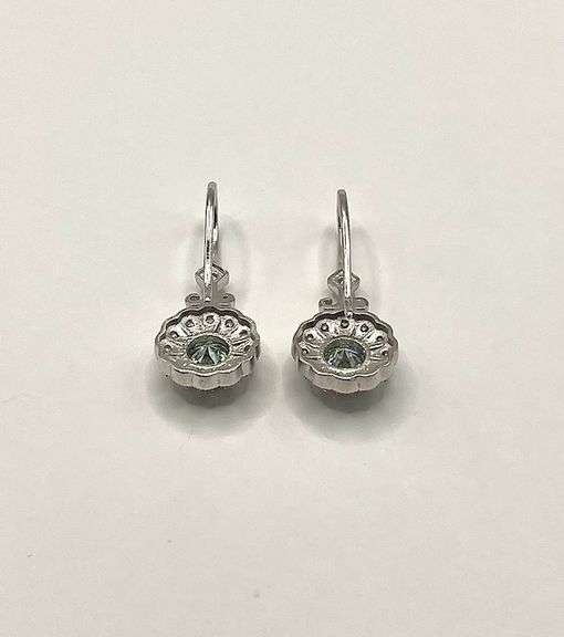 Exceptional VVs1 Near Flawless 2.25 Ctw Ice Blue Fire Moissanite Earrings