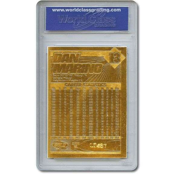 Dan Marino 23KT Gold Card NFL All-Time Passing Leader