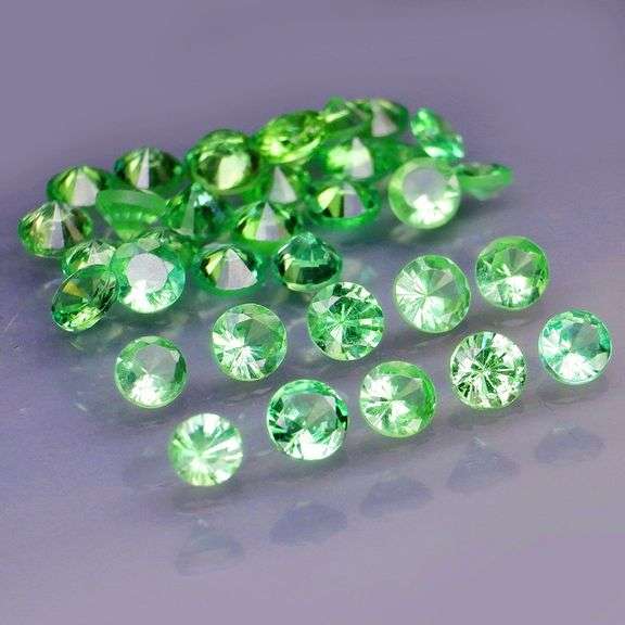 Brilliant! 2.85ct untreated apple green Tsavorite set