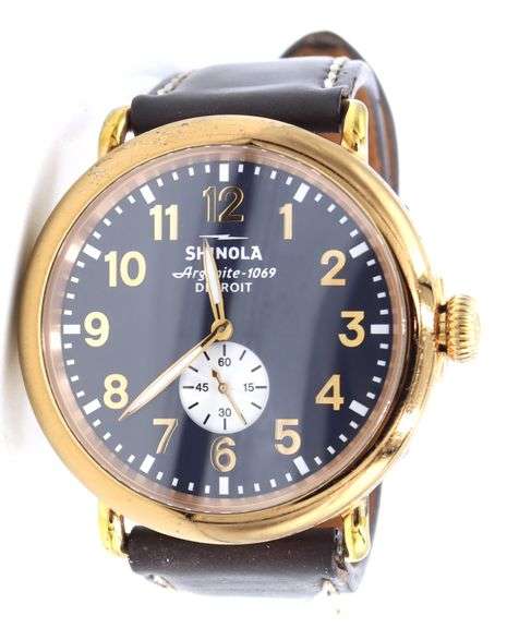 Shinola Runwell Sub second 47mm quartz blue dial watch