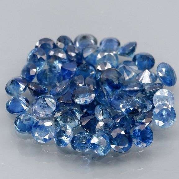 Heavy 5.64ct set of collectors denim blue Sapphires!