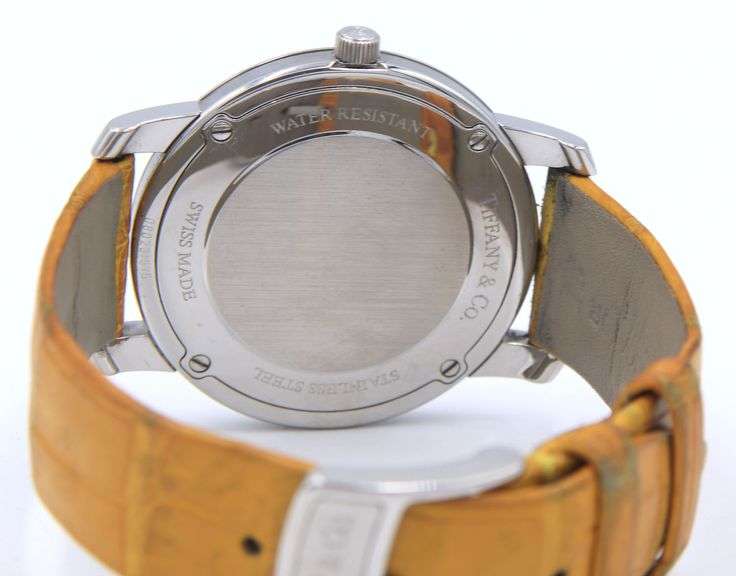 Tiffany & Co Atlas Mark Round Silver Dial 37mm Quartz Watch