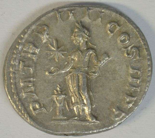 Original Near Mint Elagabalus Roman Silver Denarius, 218-222 AD