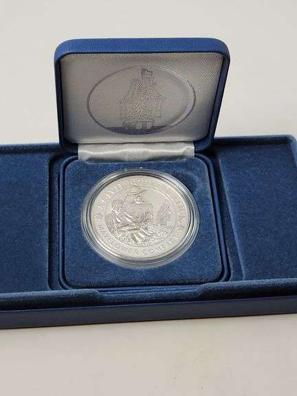 United States Mint MAYFLOWER 400TH ANNIVERSARY SILVER REVERSE PROOF MEDAL OGP