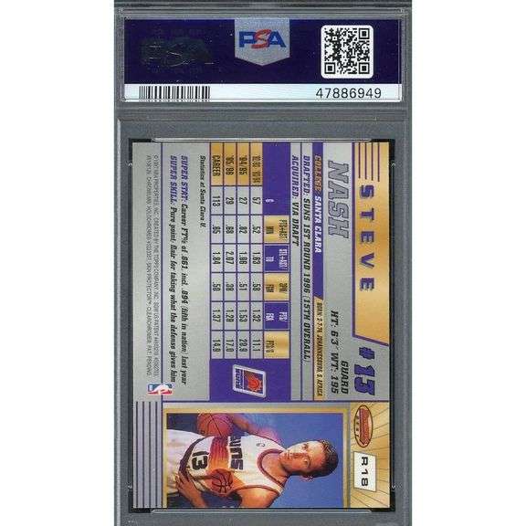 Steve Nash 1996 Best Rookie Phoenix Suns 9 MINT