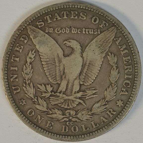 Sharp 1890-CC Morgan Silver Dollar. Key date