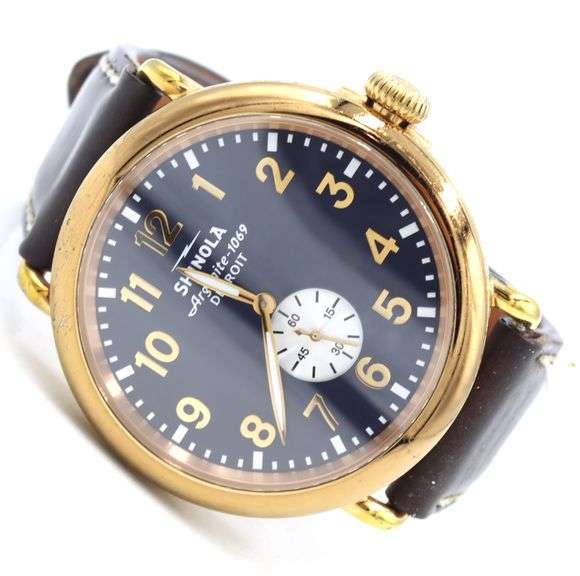 Shinola Runwell Sub second 47mm quartz blue dial watch