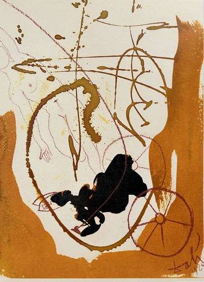 Highly Collectible and Rare Salvador Dali Original Lithograph from the 'Biblia Sacra' Suite