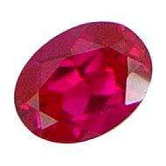 5x7MM Oval Lab Ruby