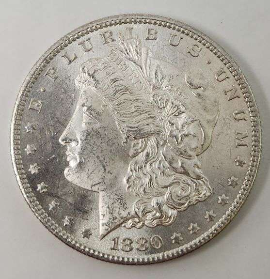 1880 S Morgan Silver Dollar, Medium S - VAM