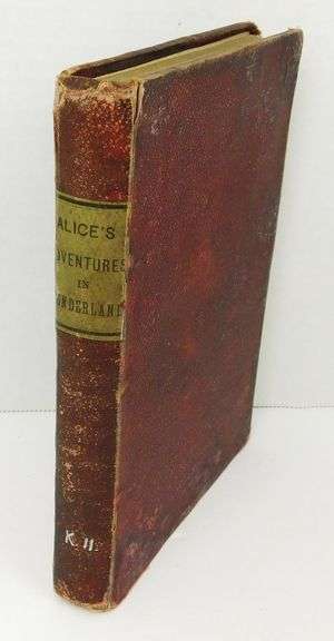 Rare 1869 Alice's Adventures in Wonderland Antique Children's Book