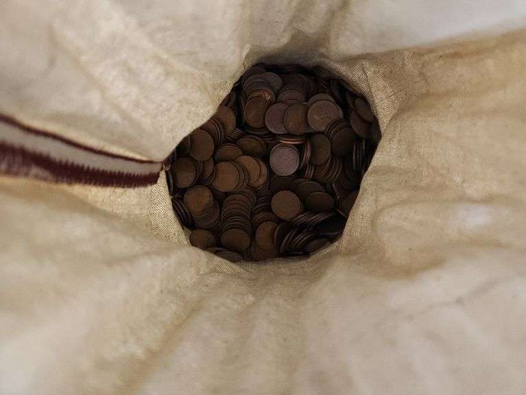 5000 Count Bag Of Wheat Cents, Circulated