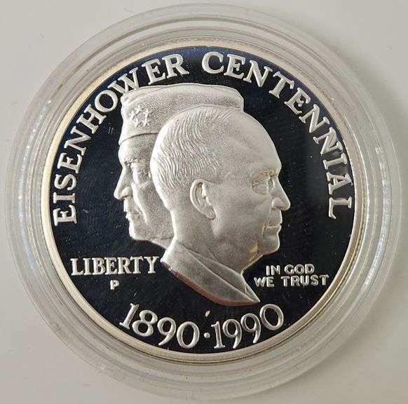 1990-P $1 Eisenhower Centennial PR DCAM