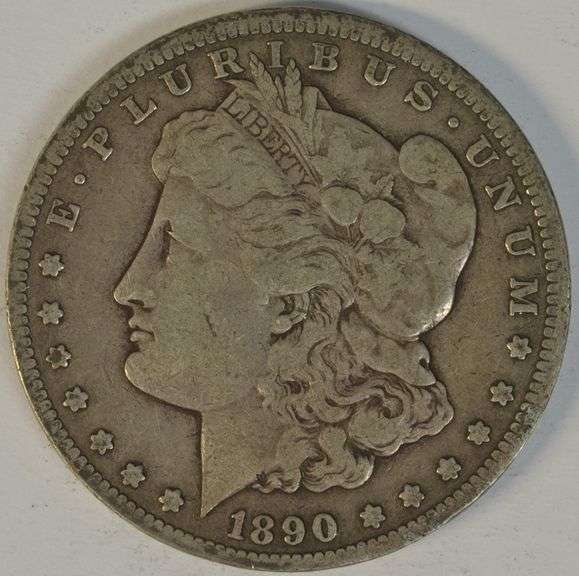 Sharp 1890-CC Morgan Silver Dollar. Key date