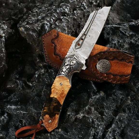 Japanese Handmade Steel Folding Knife