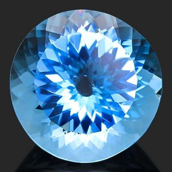9MM ROUND CUT BABY SWISS BLUE TOPAZ LOOSE GEMSTONE