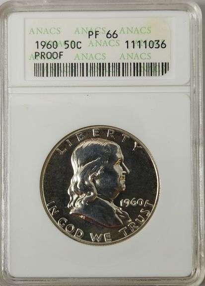 1960 PF 66 Franklin Half Dollar, NGC