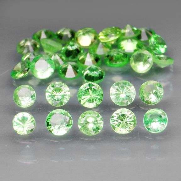 Brilliant! 2.72ct untreated apple green Tsavorite set