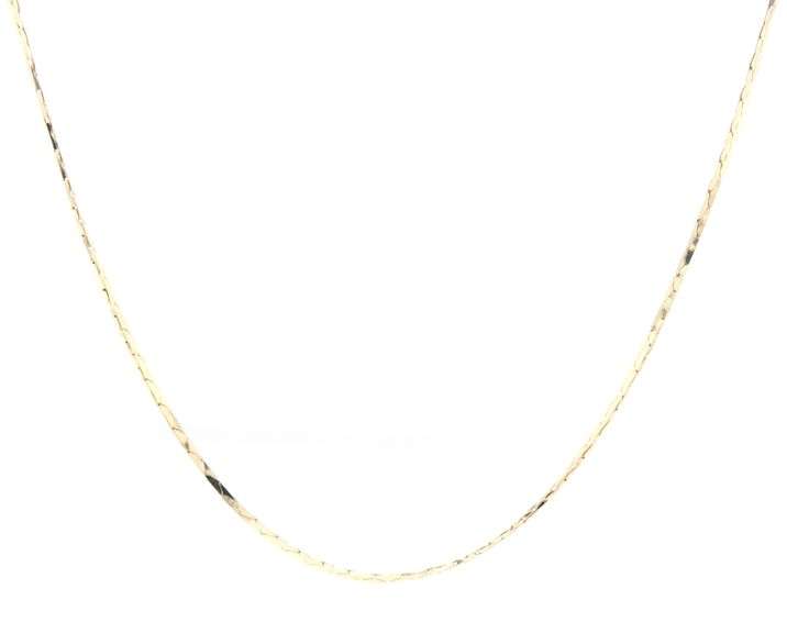 14kt Yellow gold Cobra chain necklace