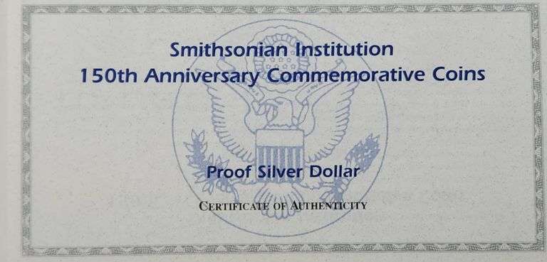 1996-P $1 Smithsonian Institution 150th Anniversary PR DCAM