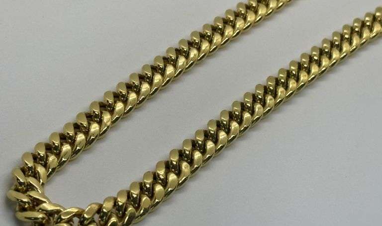 14K Yellow Gold Miami Cuban Link Chain