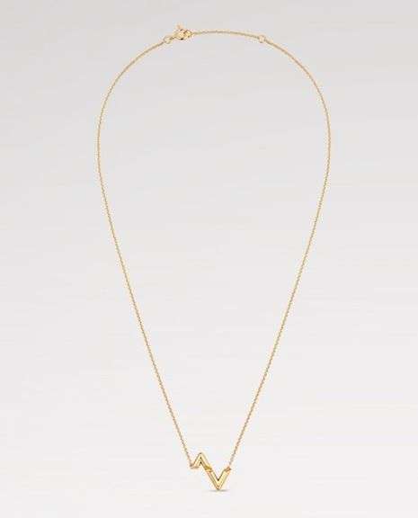 Authentic Louis Vuitton 18k Yellow Gold Volt Necklace