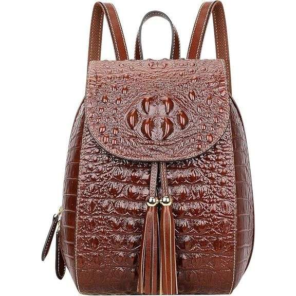 Small Crocodile Leather Backpack
