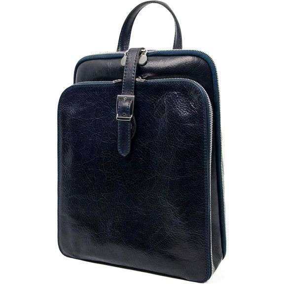 Italian Full-Grain Leather Backpack