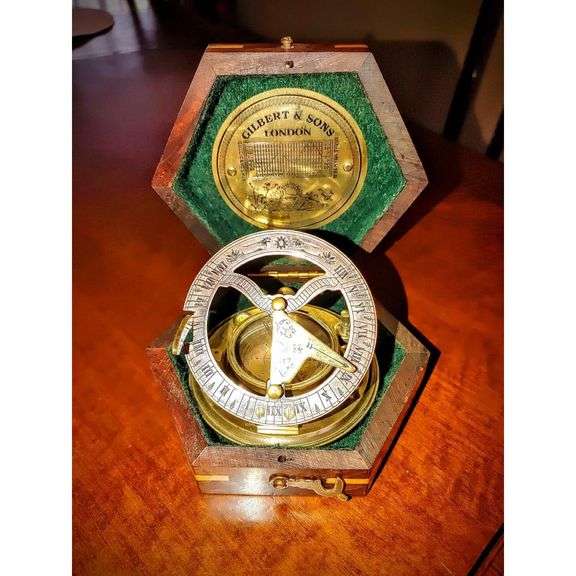 Brass Nautical Sundial Compass