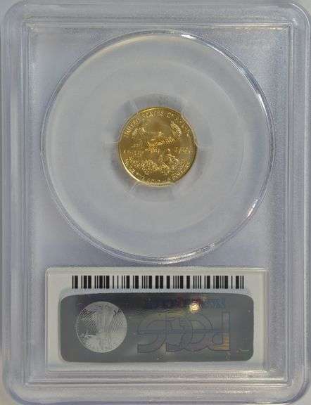 Perfect 2015 $5 Gold Eagle. PCGS MS70 First Strike