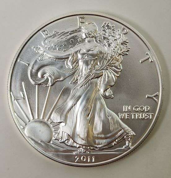 2011-S "Burnished" $ 1 American Silver Eagle UNC