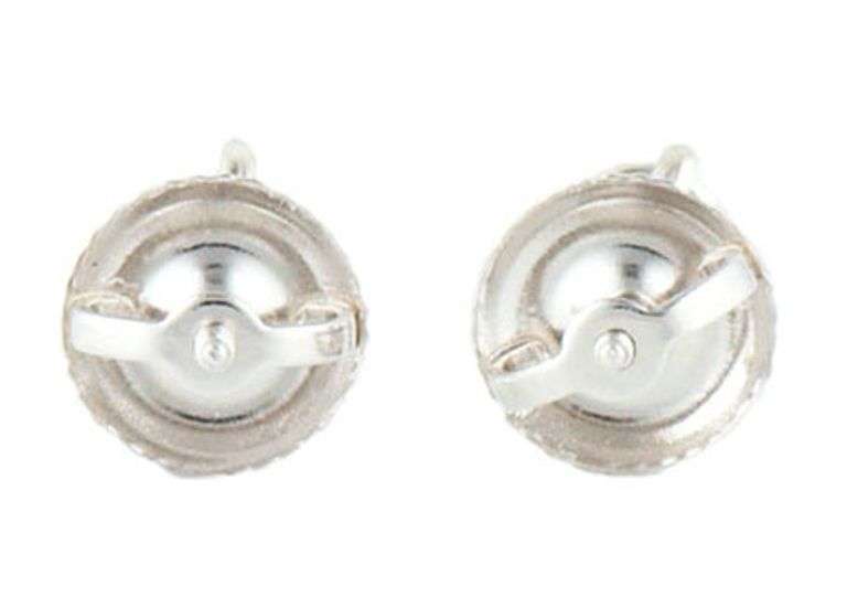 0.61ctw Round Diamond Solitaire Stud Earrings in 14K