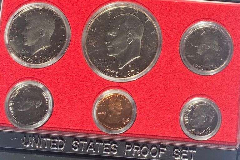 Run of 1975-9 Black Box US Proof Sets