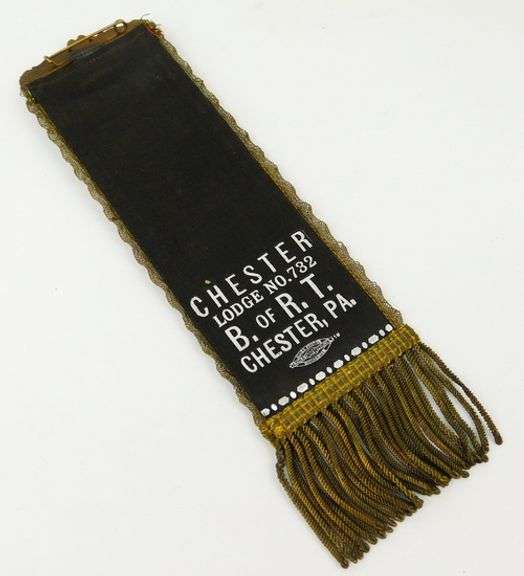 Antique Brotherhood of Railroad Trainmen Lodge Ribbon