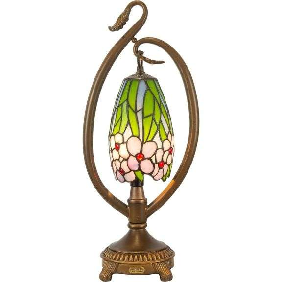 Handcrafted Tiffany Art Glass Lamp