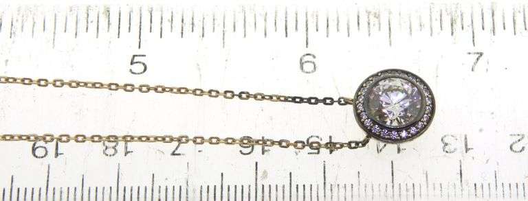 925 Sterling Silver Daniel K Cubic Zirconia Necklace