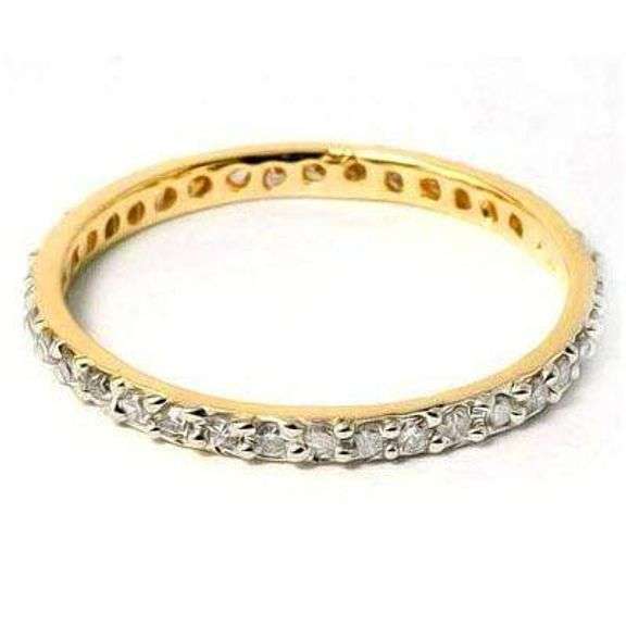 1/4 CARAT (38 PCS) DIAMOND 10KT SOLID GOLD ETERNITY RING