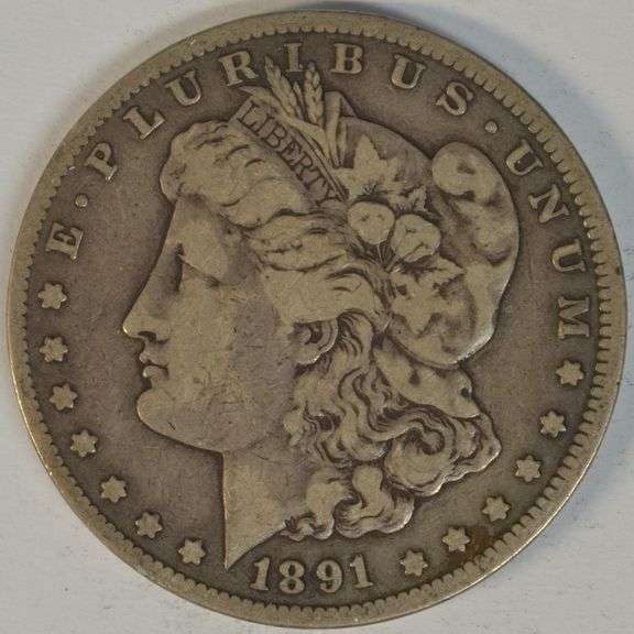 Key date 1891-CC Morgan Silver Dollar in nice condition