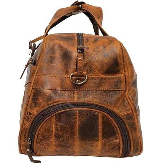 Handmade Full Grain Leather Duffle Bag
