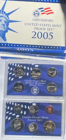 Run of 2005-8 US Proof Sets.