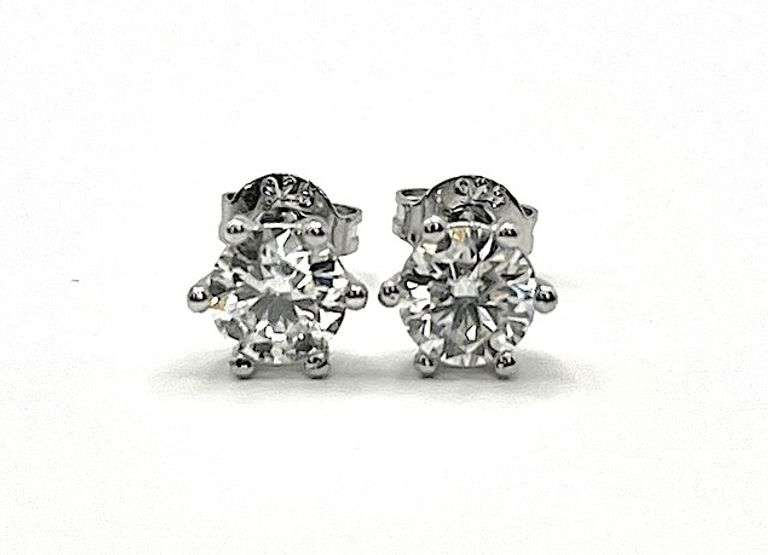 Dazzling 1.45 Ctw VVs1 D Lab Simulated Diamond Earrings
