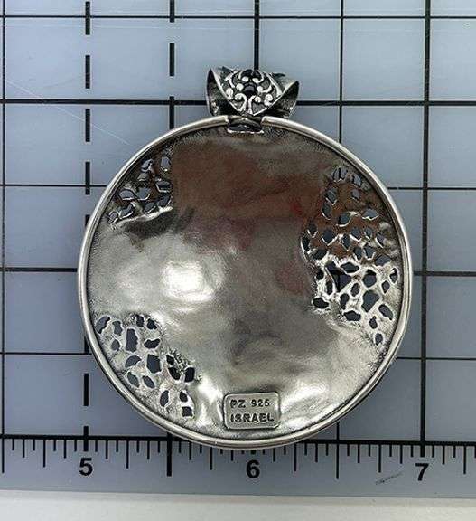 Vintage Sterling Silver Jewelry Lot – FAS Brooch & Paz Creations Pendant