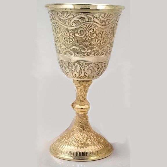 Dragon Chalice Brass Wine Cup