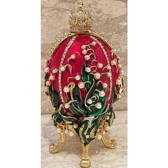 24K Gold Austrian Crystals Fabergé Egg