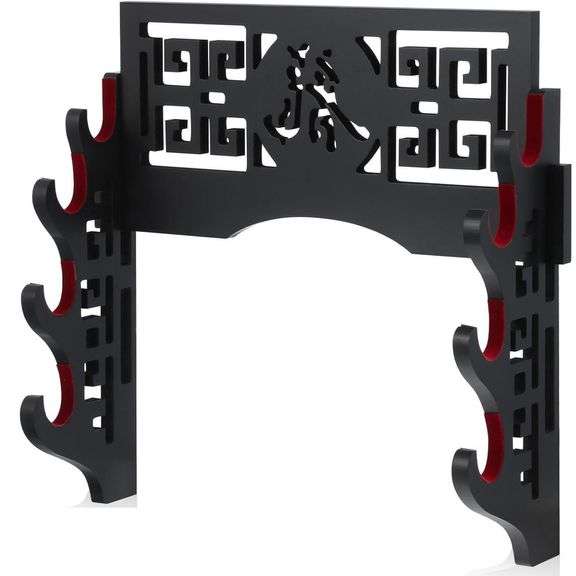 4-Tier Katana Wall Mount Sword Holder