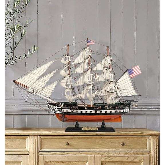 USS Constitution Wooden Model Ship