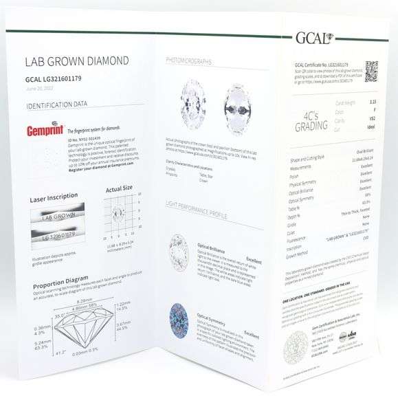 14kt Yellow gold Gabriel & Co lab grown diamond engagement ring