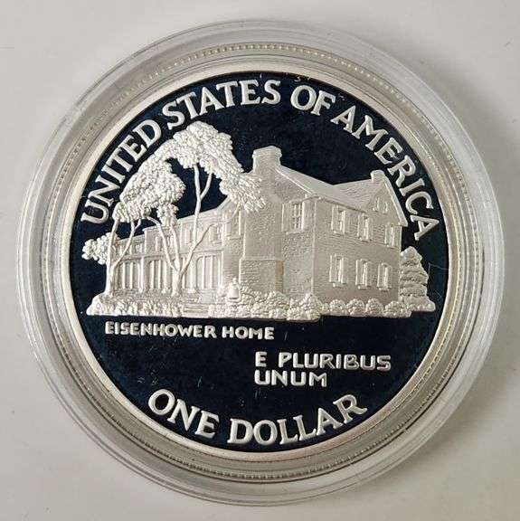 1990-P $1 Eisenhower Centennial PR DCAM